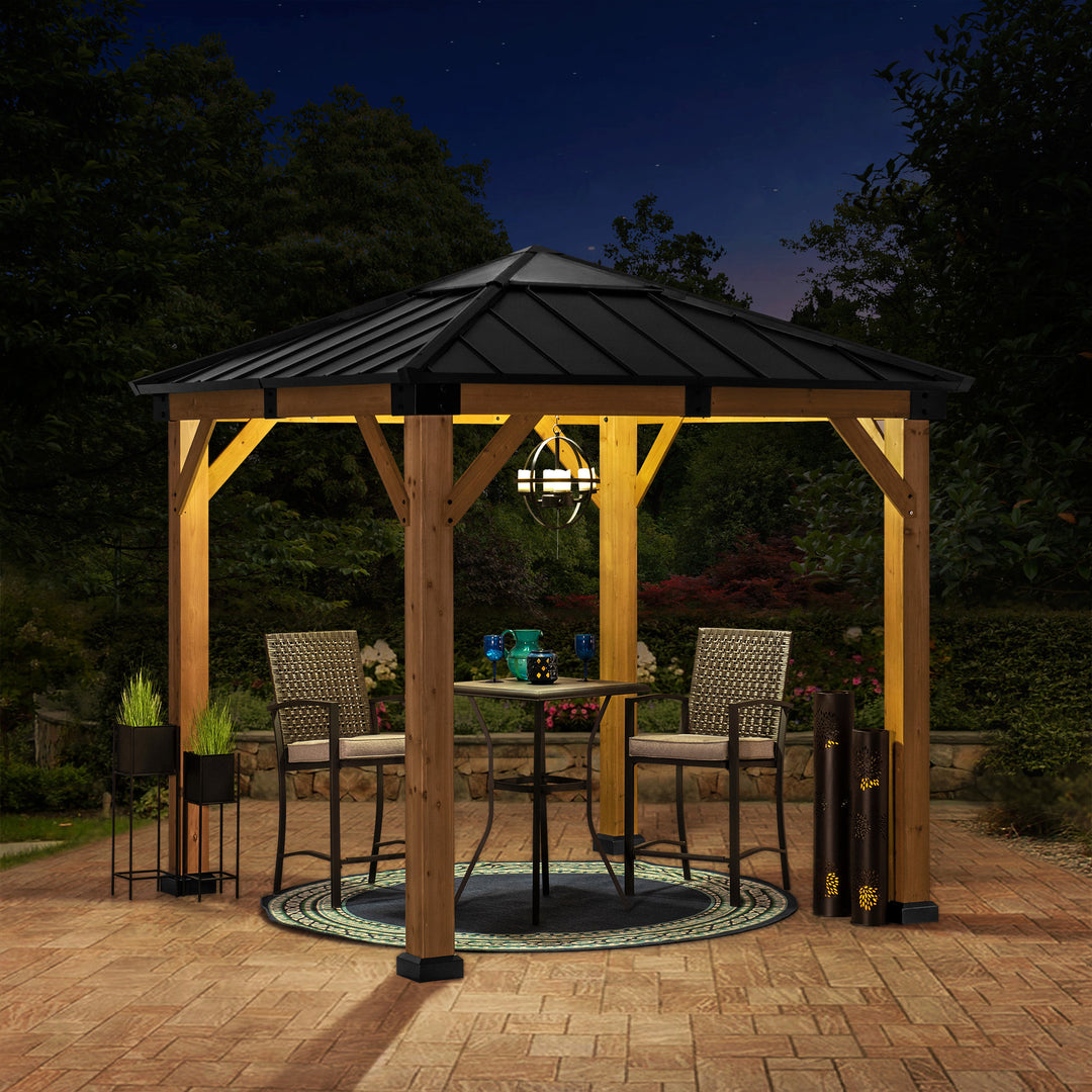 Zedernholz Gazebo RAPI - 273cm x 273cm