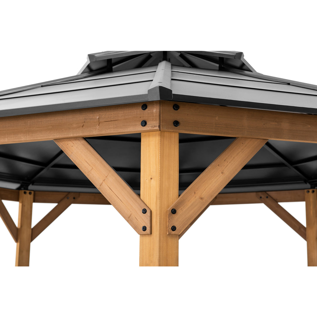 Zedernholz Gazebo EGGI - 396cm x 396cm