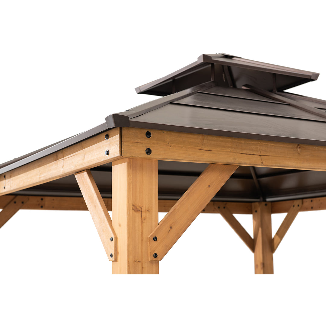 Zedernholz Gazebo PAPS - 336cm x 336cm