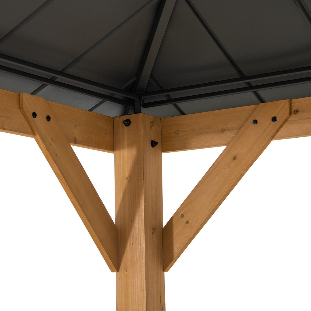 Zedernholz Gazebo RIMO - 390cm x 450cm