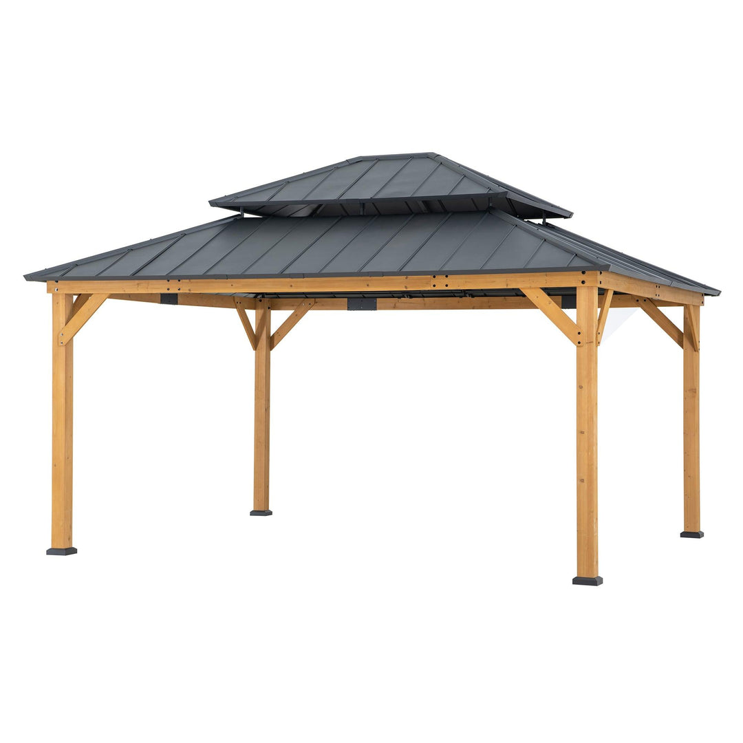 Zedernholz Gazebo RIMO - 390cm x 450cm