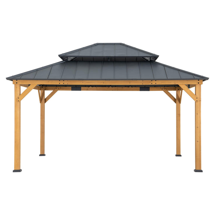 Zedernholz Gazebo RIMO - 390cm x 450cm