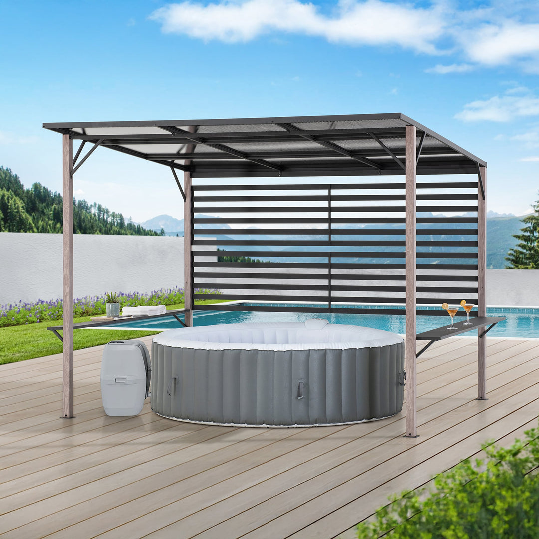 Stahl Whirlpool Pergola DENALI - 252cm x 282cm