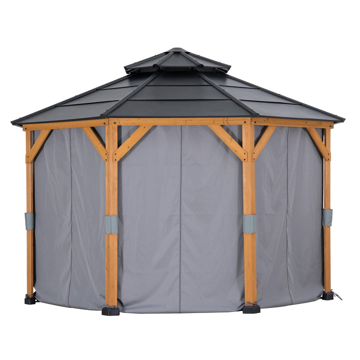 Vorhang für Zedernholz Gazebo 395cm x 395cm