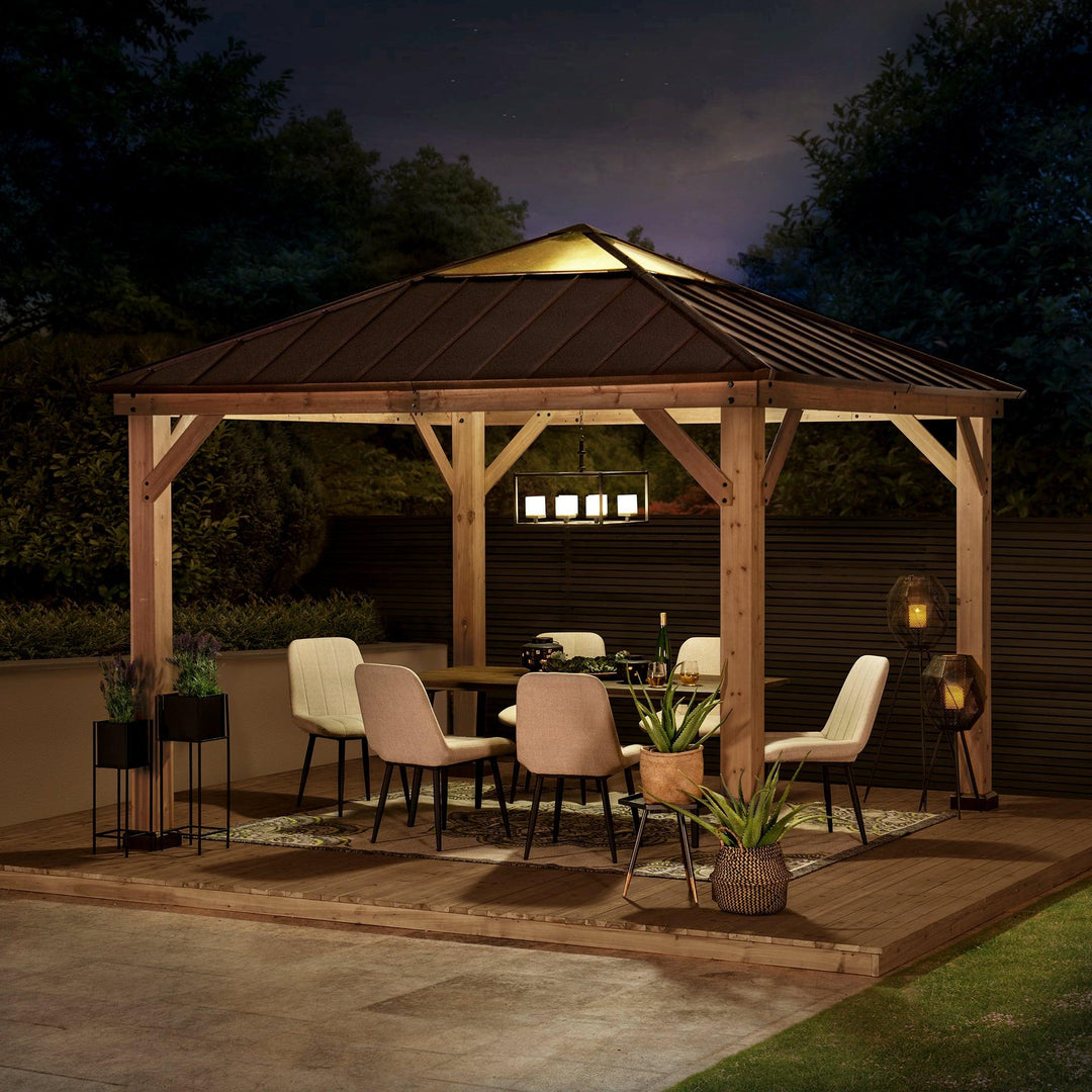 Gazebo PIRIN - 336cm x 336cm - Sunjoy Gartenmöbel