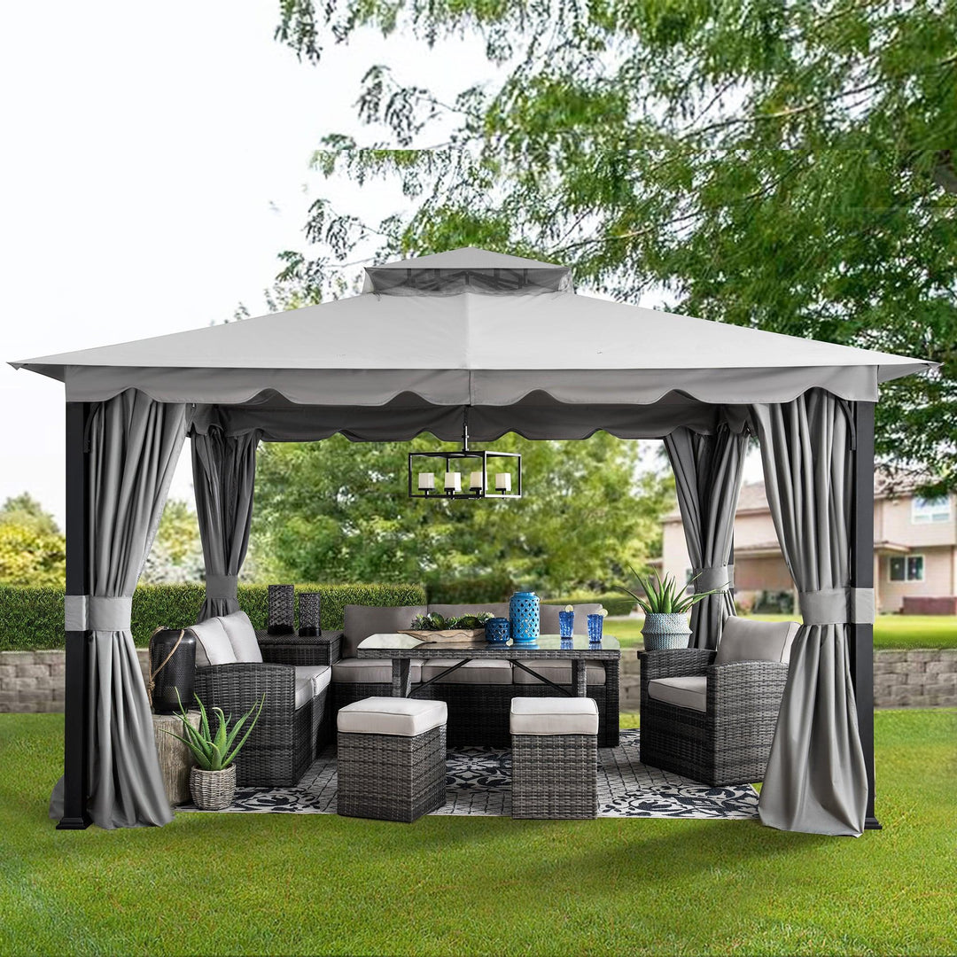 Gazebo STOJ - 336cm x 402cm - Sunjoy Gartenmöbel