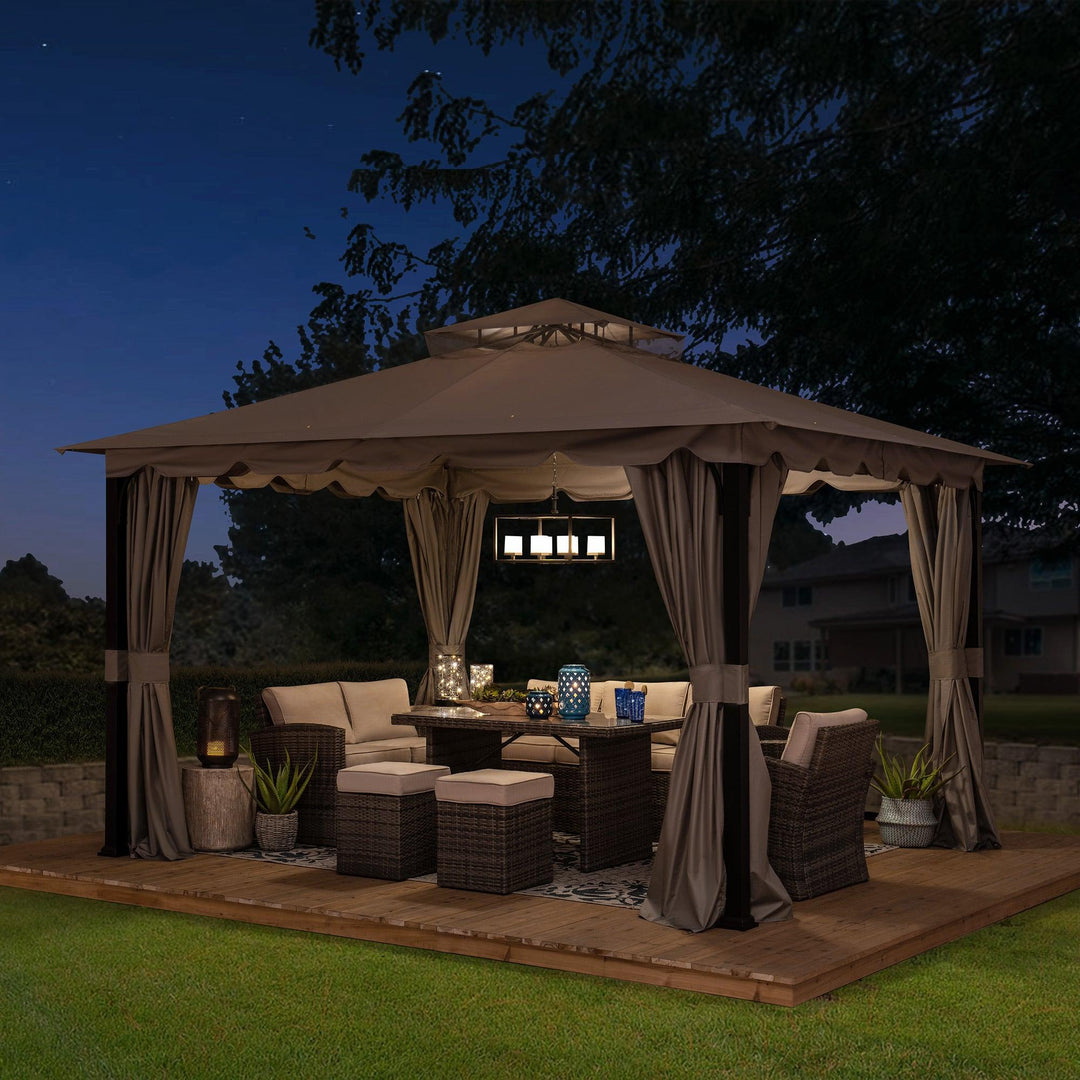 Gazebo STOJ - 336cm x 402cm - Sunjoy Gartenmöbel