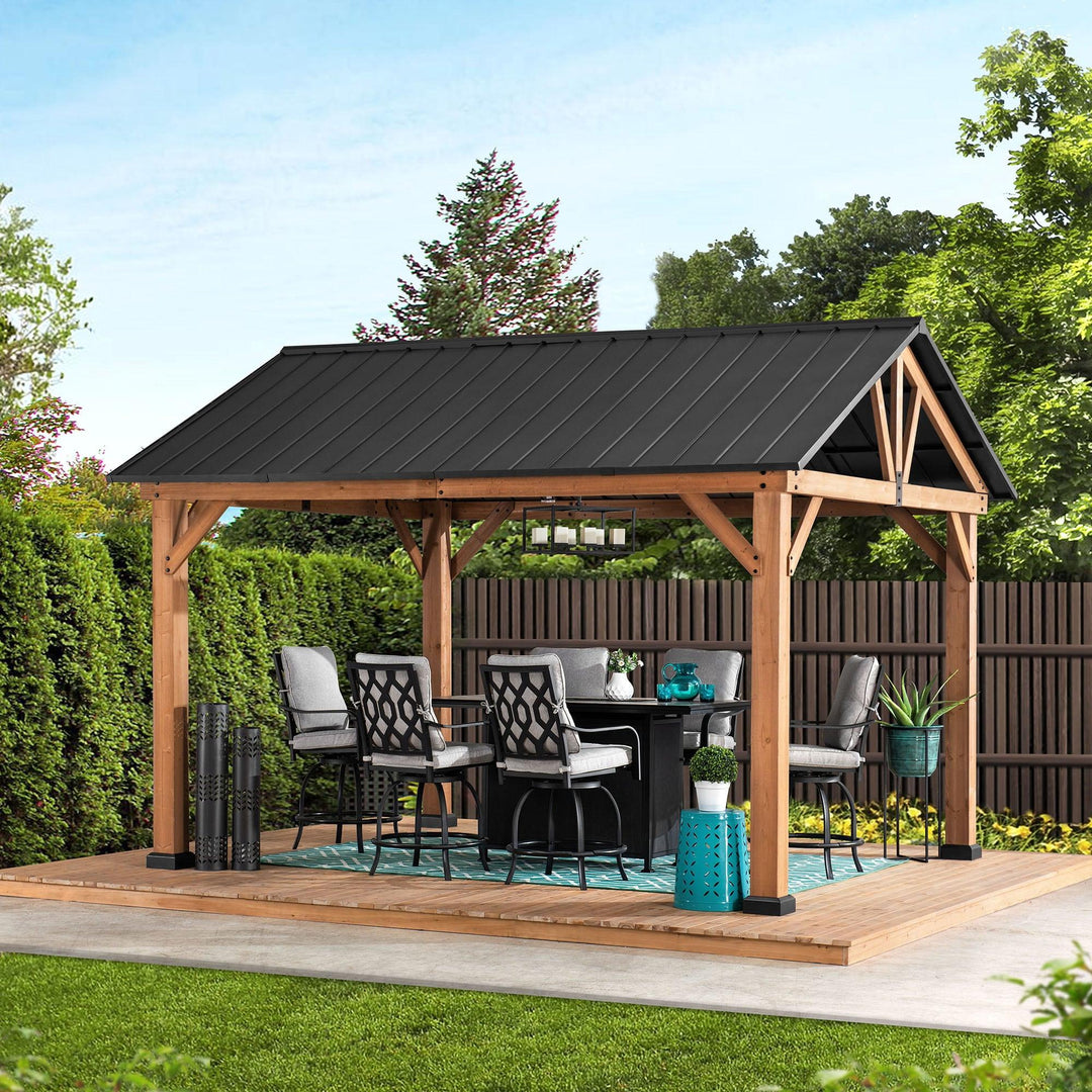 Gazebo TÖDI - 399cm x 335cm - Sunjoy Gartenmöbel