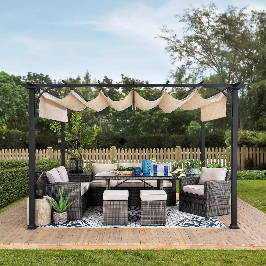 Pergola GIONA - 363cm x 277cm - Sunjoy Gartenmöbel