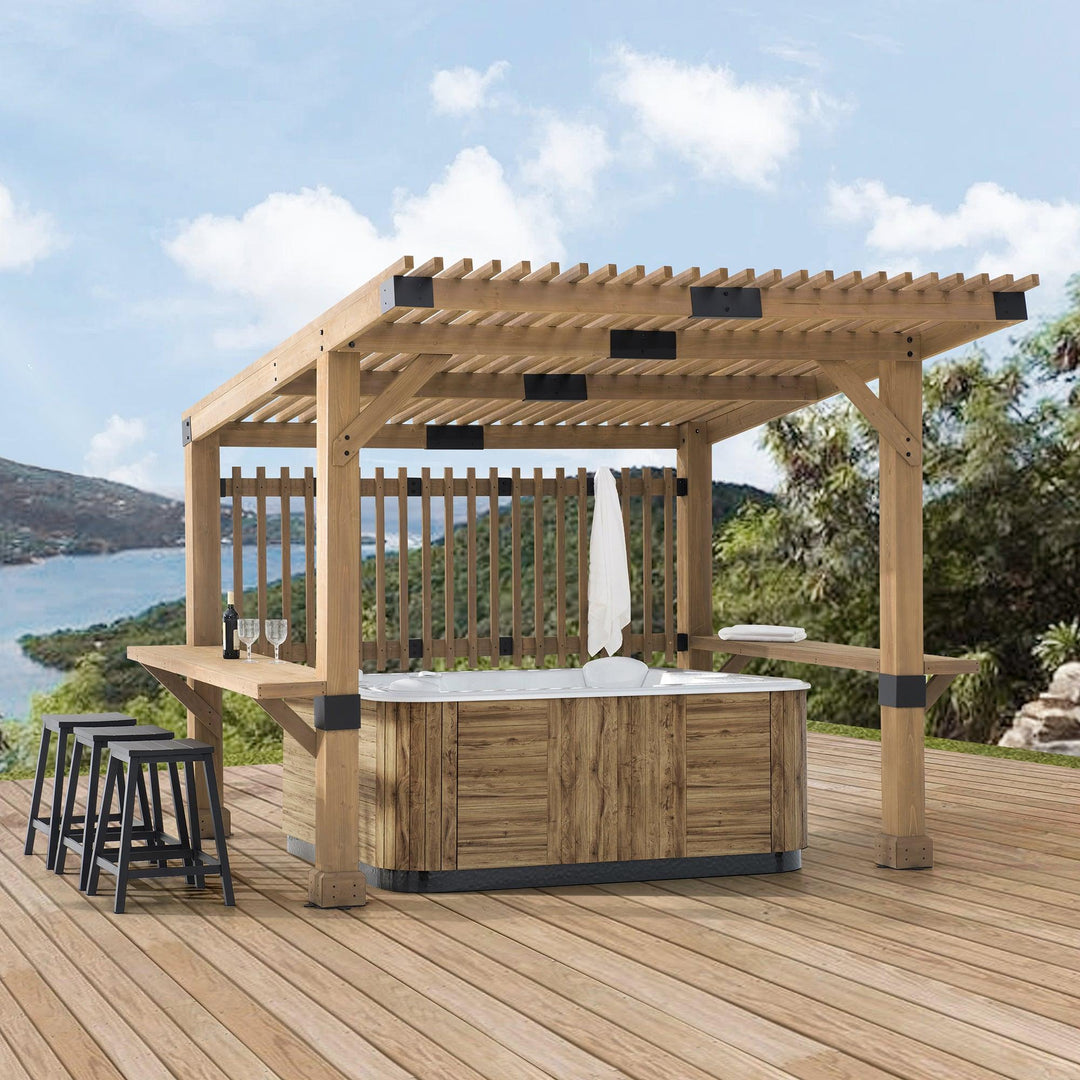 Whirlpool Pergola KRONE - 309cm x 274cm - Sunjoy Gartenmöbel