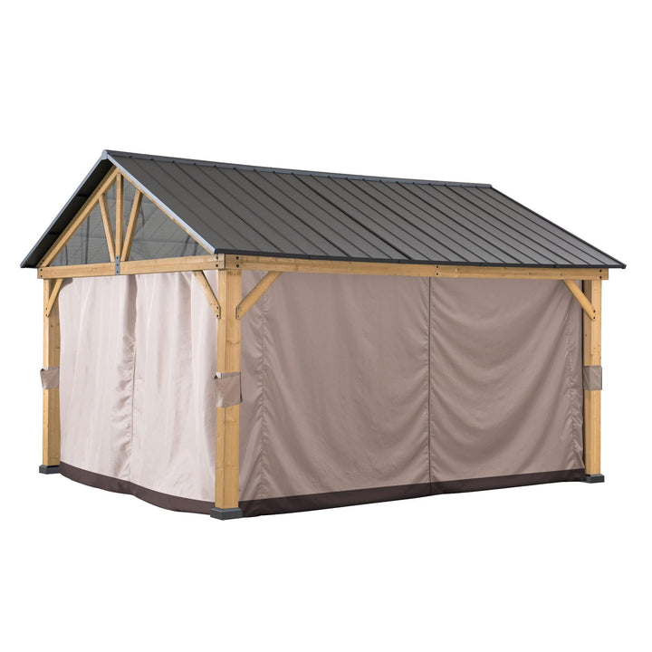 Zedernholz Gazebo Vorhang für 335cm x 399cm - Sunjoy Gartenmöbel